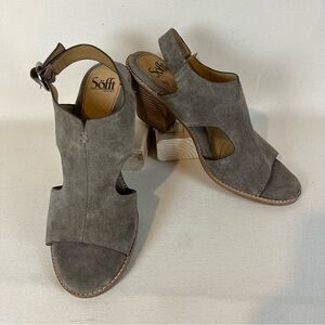 Sofft Women's‎ Taupe Suede Maben Sandals 11